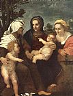 Madonna and Child with Sts Catherine by Andrea del Sarto